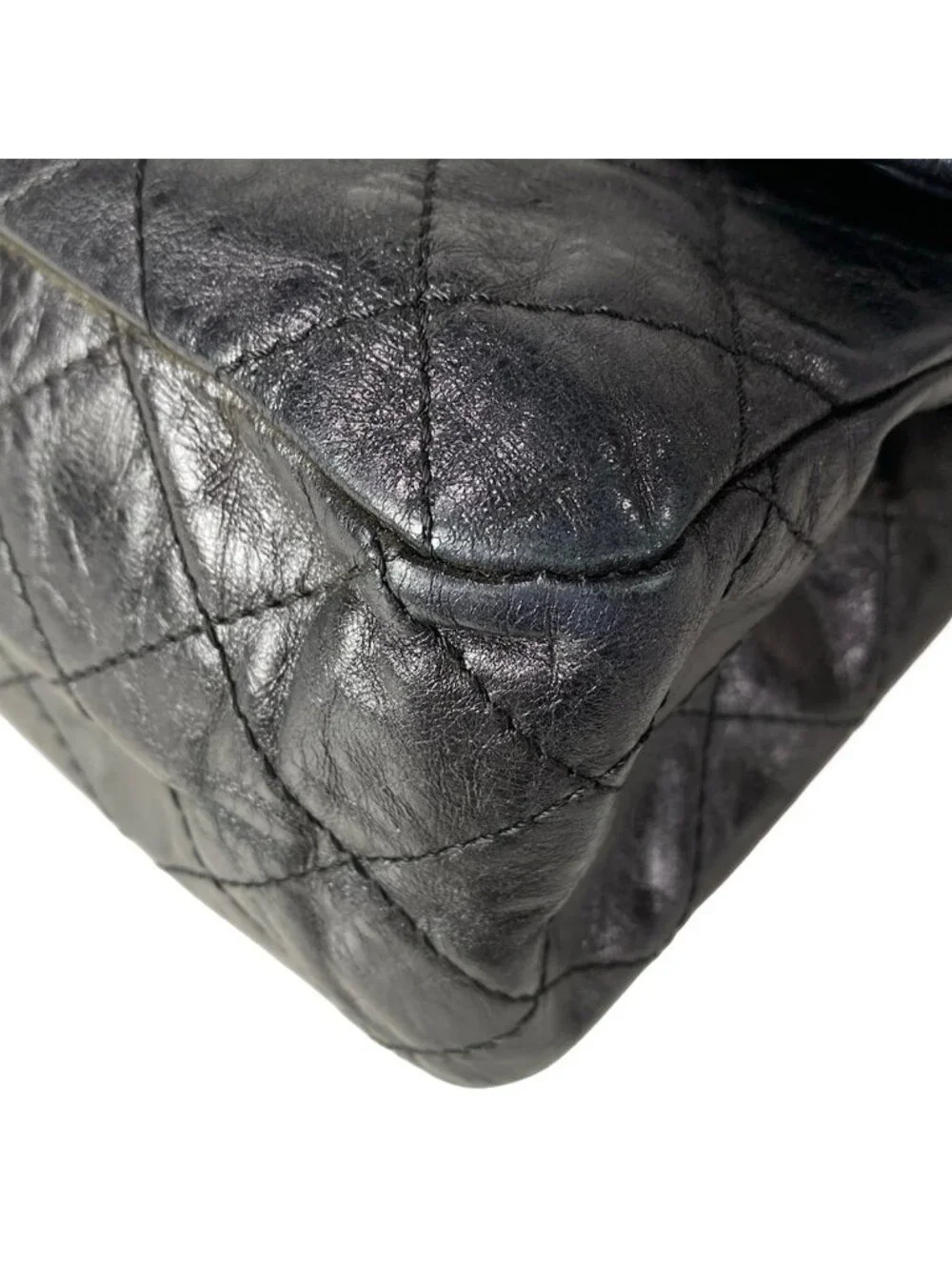 Chanel Shoulder Bag 2.55 Quilted Black Mademoiselle Chain Double Flap
